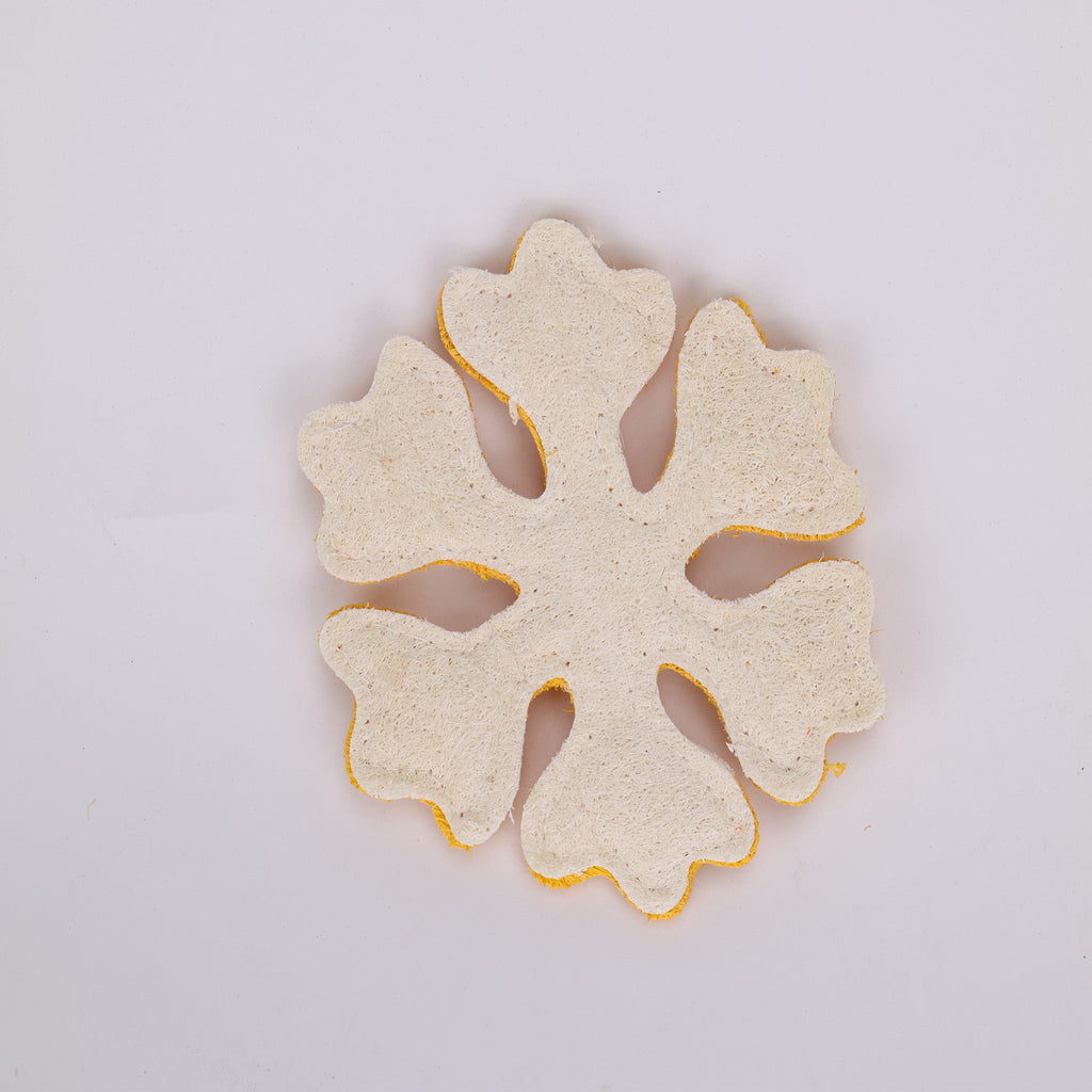 Loofah Pet Toys--Snowflake