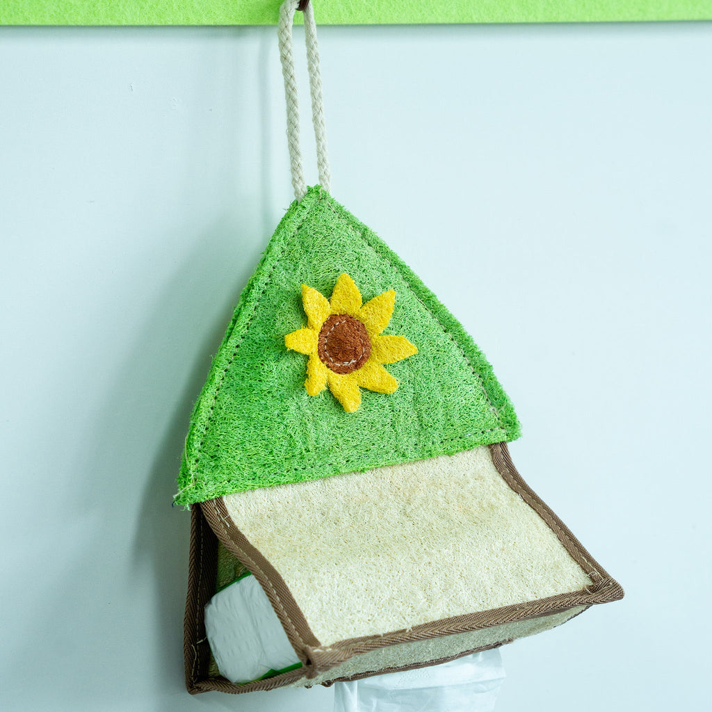 Handmade Eco-friendly Loofah Tissue Holder