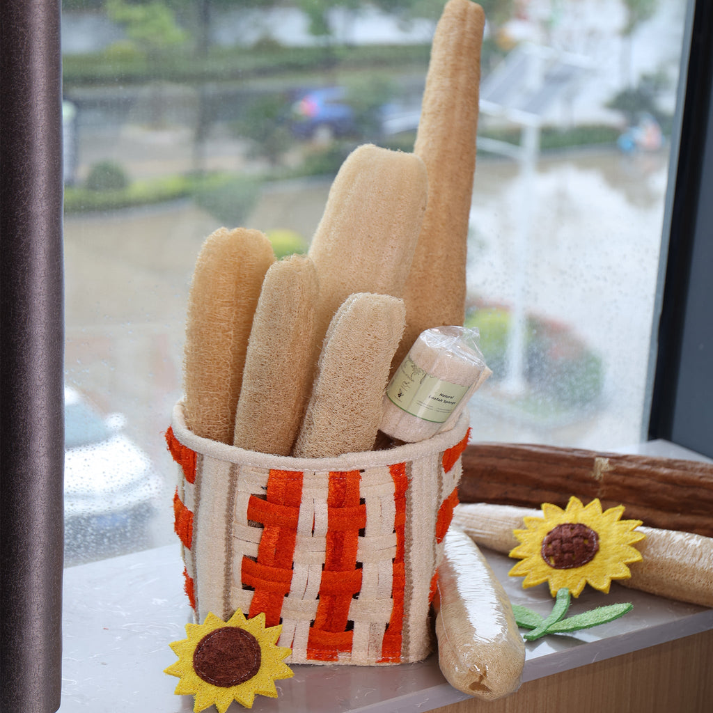 Loofah Home Basket Craft