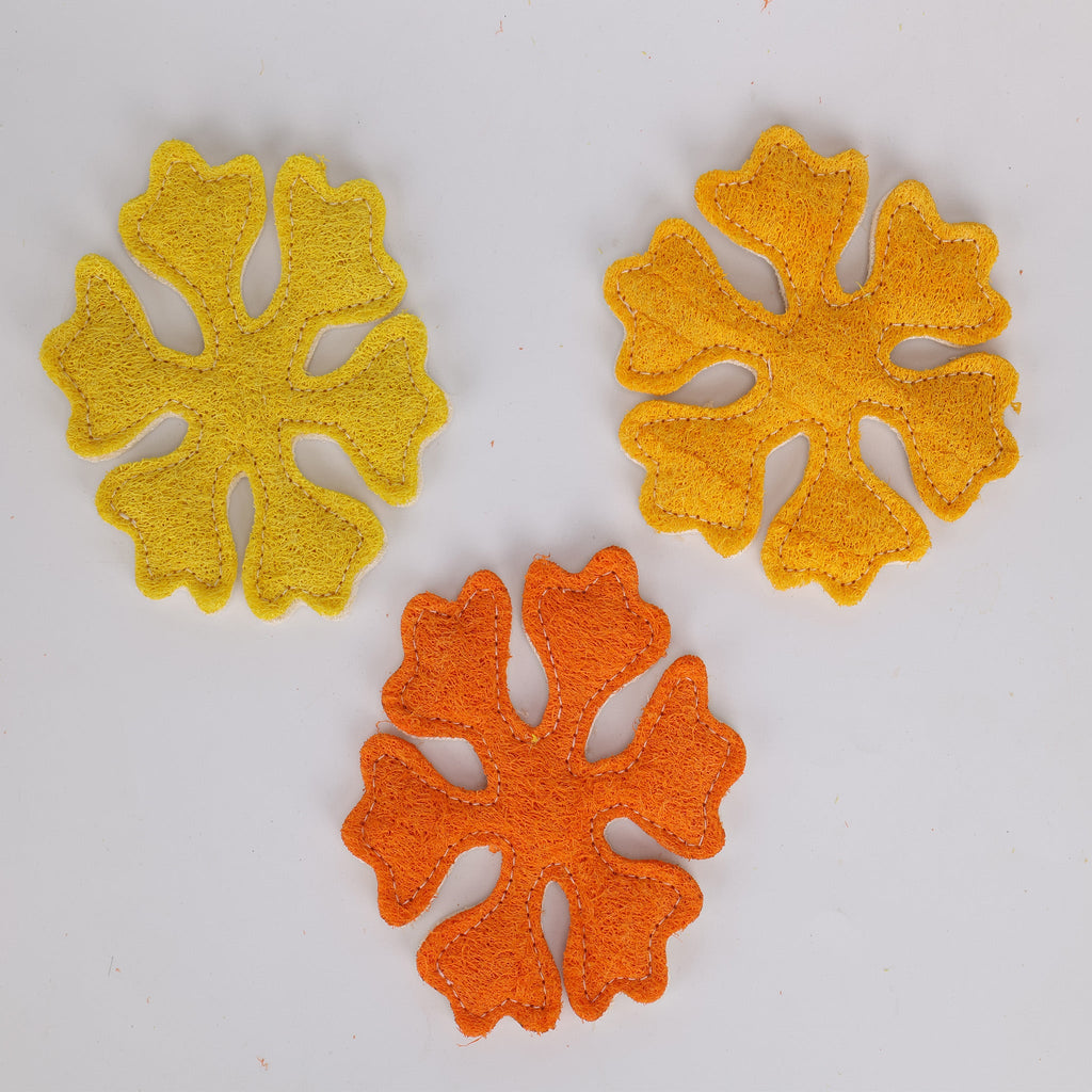 Loofah Pet Toys--Snowflake
