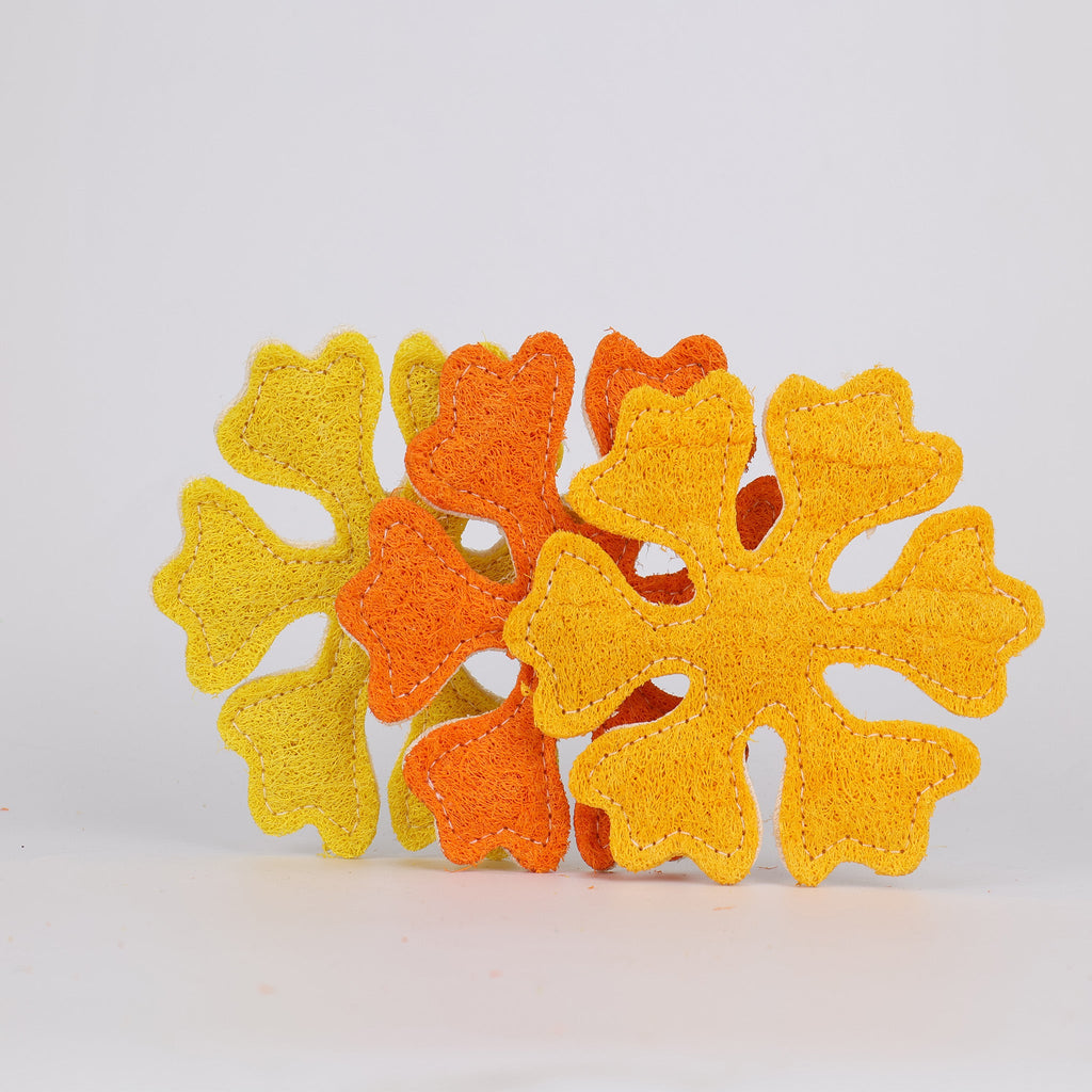 Loofah Pet Toys--Snowflake