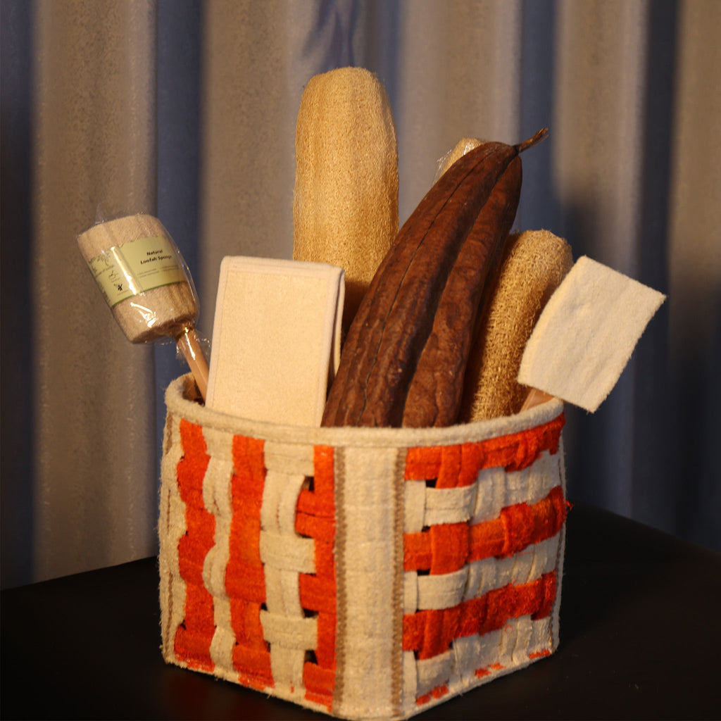 Loofah Home Basket Craft