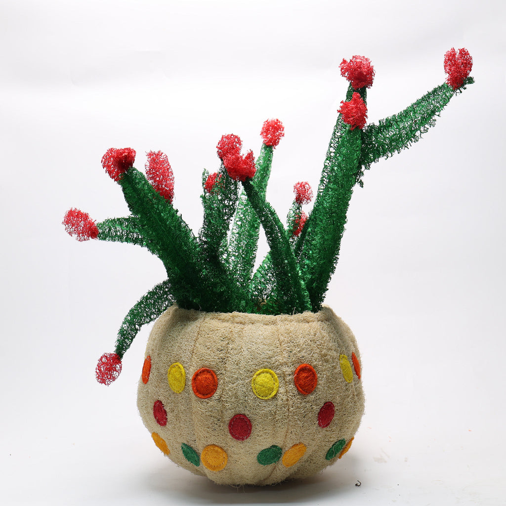 Breathable loofah grass basket urban jungle decor-ONLY2