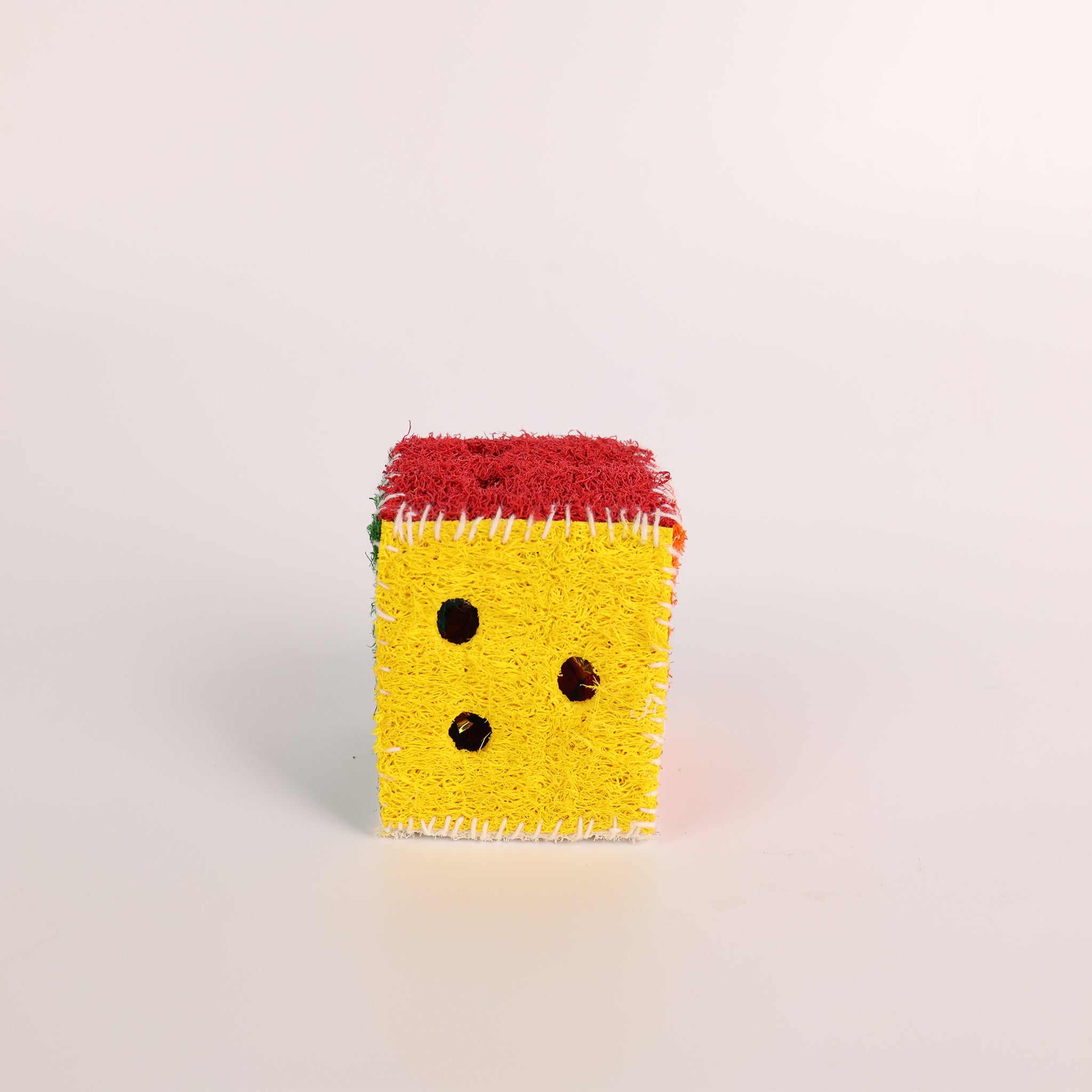 Bell Cube Dog Toy Cat Toy Natural Loofah Bite-Resistant