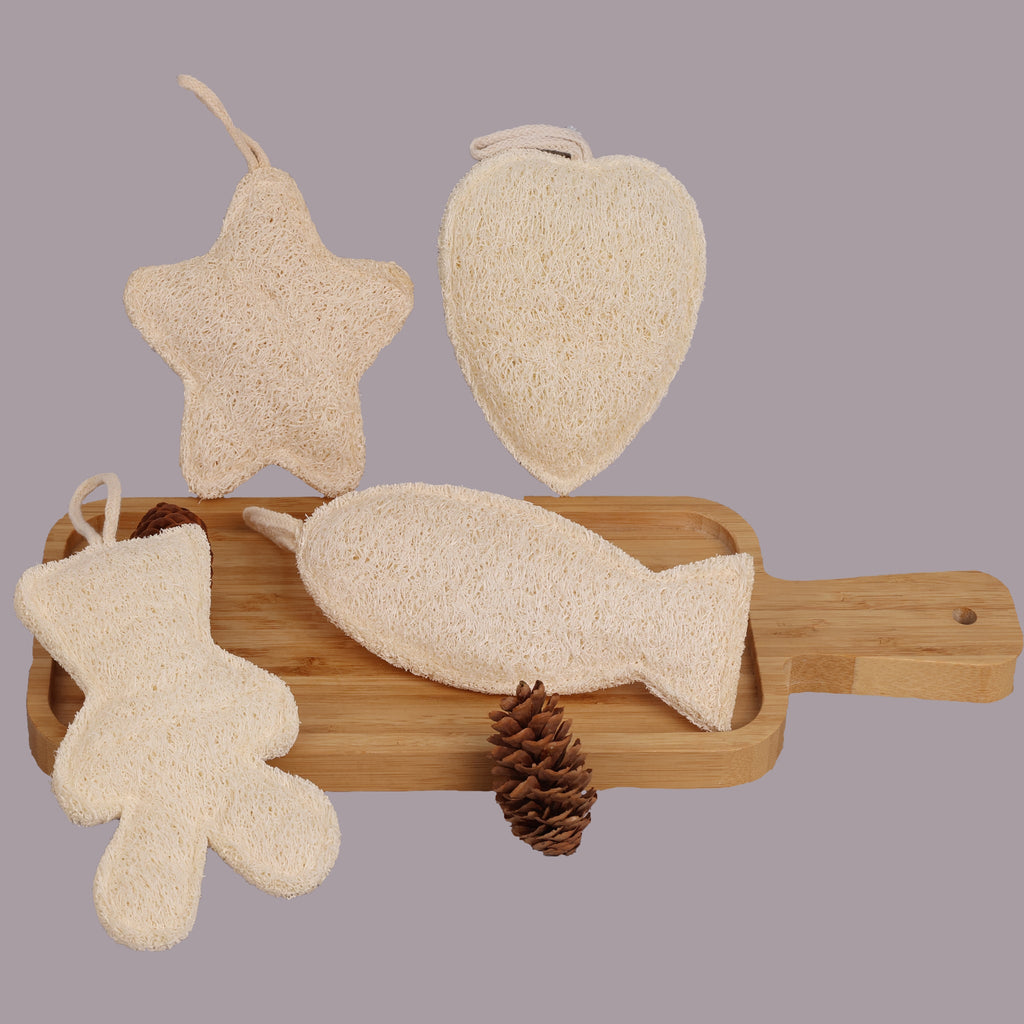 Adorable & Natural – Shaped Loofah Sponges | Turn Chores into Charming Moments